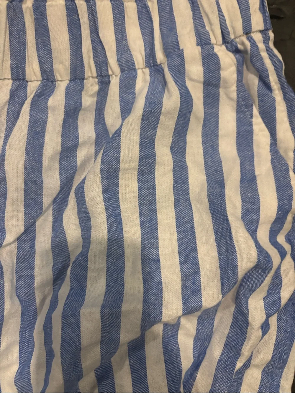 NWOT Women’s Blue & White Striped Pull-On Shorts